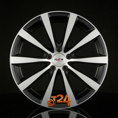 PLATIN Velgen - P 66 Schwarz Matt Poliert - 19 inch
