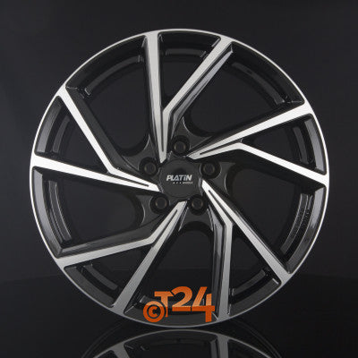 PLATIN Velgen - P 107 Diamant Schwarz Frontpoliert - 19 inch