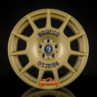 SPARCO Velgen - TERRA Race Gold + Blue Lettering - 17 inch