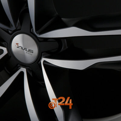 AVUS Racing Velgen - AF6 Matt Black Polished - 19 inch
