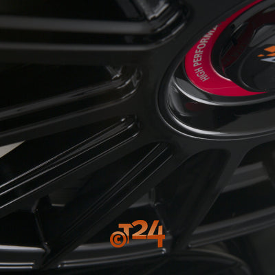 AVUS Racing Velgen - AC-M09 Black Cap Rosso - 19 inch