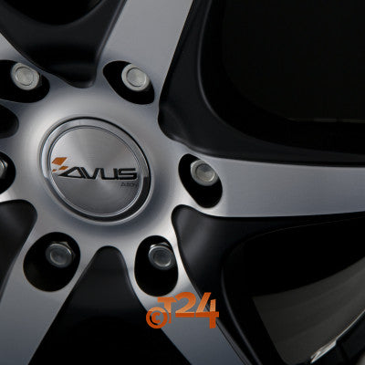 AVUS Racing Velgen - GRIZZLY Matt Black Polished - 17 inch