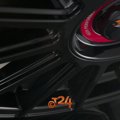 AVUS Racing Velgen - AC-M09 Black Cap Rosso - 19 inch