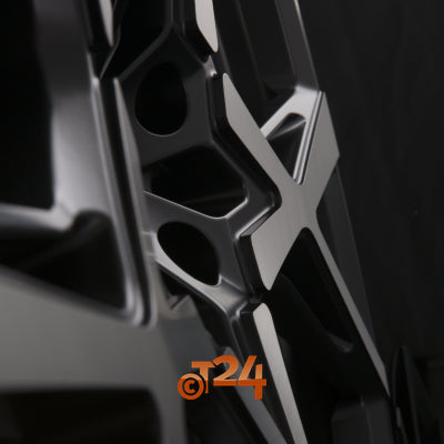 BARRACUDA Velgen - PROJECT X Black Brushed Surface - 22 inch
