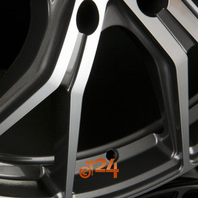 BARRACUDA Velgen - INFERNO Highgloss Gunmetal Polished - 20 inch