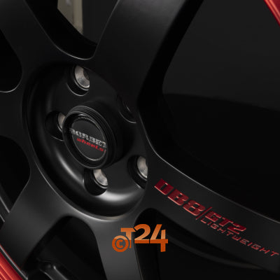 BORBET Velgen - DB8GT2 Black Matt Rim Red - 19 inch