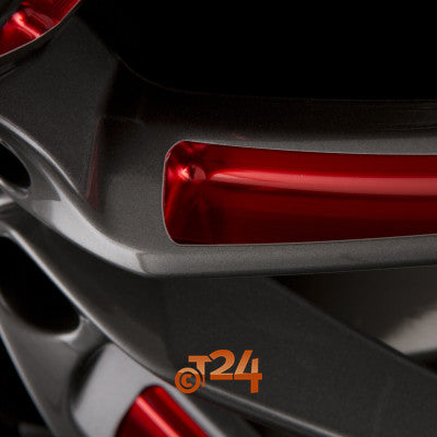 BORBET Velgen - LX Graphite Spoke Rim Red Polished - 20 inch