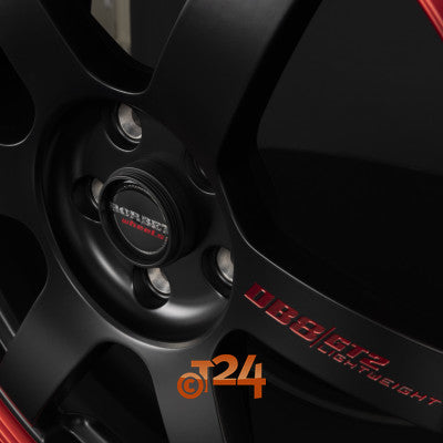 BORBET Velgen - DB8GT2 Black Matt Rim Red - 18 inch