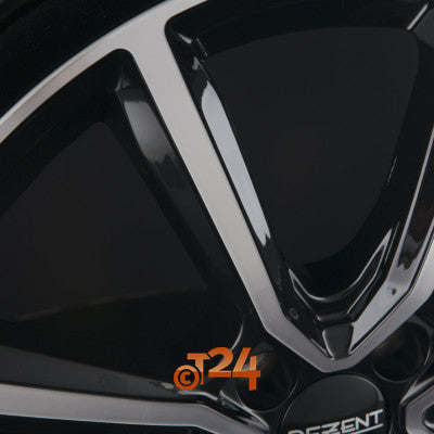 DEZENT Velgen - TN DARK - Schwarz Frontpoliert - 15 inch