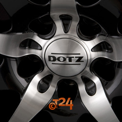DOTZ Velgen - SHURIKEN Schwarz Glanz Frontpoliert - 19 inch