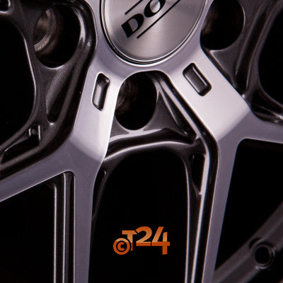 DOTZ Velgen - LAGUNASECA DARK - Gunmetal Glanzend Frontpoliert - 20 inch