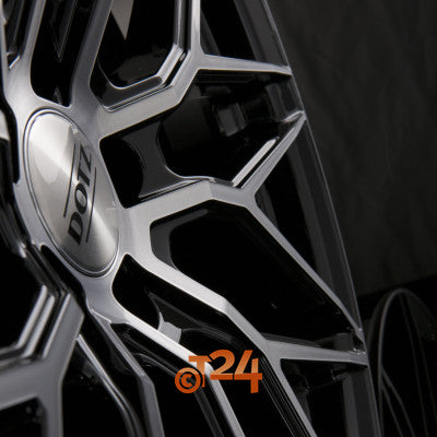 DOTZ Velgen - SUZUKA DARK - Schwarz Frontpoliert - 18 inch