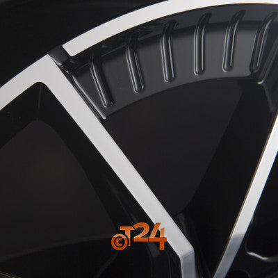 FONDMETAL Velgen - ELATHA Glossy Black Machined - 21 inch
