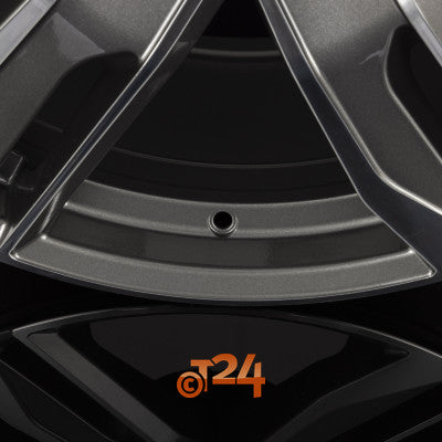 FONDMETAL Velgen - HEXIS Glossy Titanium Machined - 18 inch
