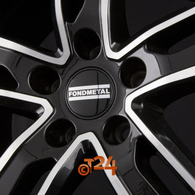 FONDMETAL Velgen - HEXIS Glossy Black Machined - 18 inch