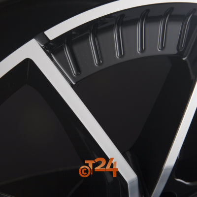 FONDMETAL Velgen - ELATHA Glossy Black Machined - 19 inch