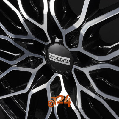 FONDMETAL Velgen - CRATOS Glossy Black Machined - 21 inch
