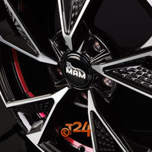 MAM Velgen - MAM RS6 Black Front Polish Red Inside  - 18 inch