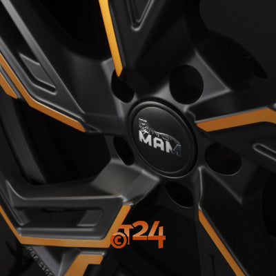 MAM Velgen - MAM RS5 Matt Black Front Copper  - 18 inch