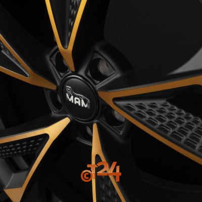 MAM Velgen - MAM RS6 Matt Black Front Copper  - 20 inch