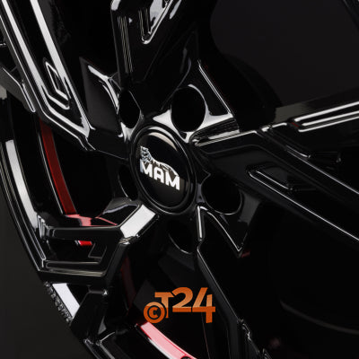 MAM Velgen - MAM RS5 Black Painted Red Inside  - 18 inch
