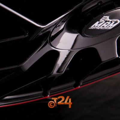 MAM Velgen - MAM GT1 Black Painted Lip Red  - 18 inch