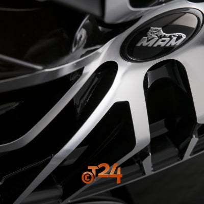 MAM Velgen - MAM RS4 Black Front Polish  - 17 inch