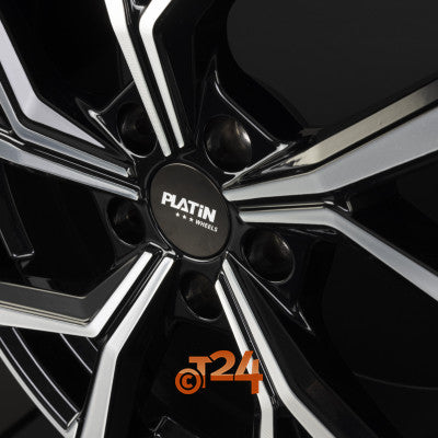 PLATIN Velgen - P 115 Black Polished - 17 inch