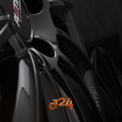 PLATIN Velgen - P 74 Black Shiny - 17 inch