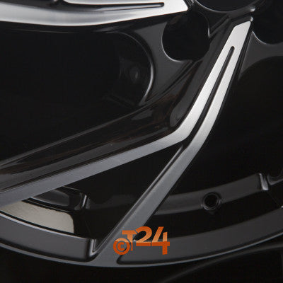 PLATIN Velgen - P 107 Diamant Schwarz Frontpoliert - 19 inch