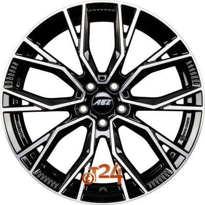 AEZ Velgen - TORONTO DARK - Schwarz Glanzend Frontpoliert - 21 inch