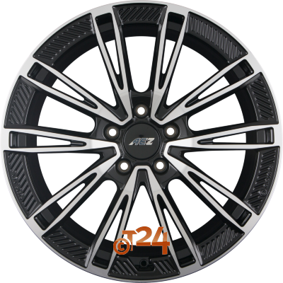 AEZ Velgen - ALASKA DARK - Schwarz Glanzend Frontpoliert - 20 inch