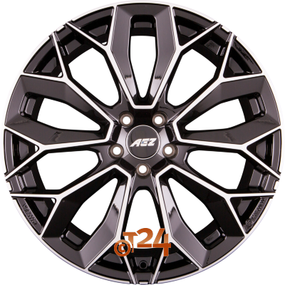 AEZ Velgen - LEIPZIG DARK - Schwarz Glanzend Frontpoliert - 20 inch