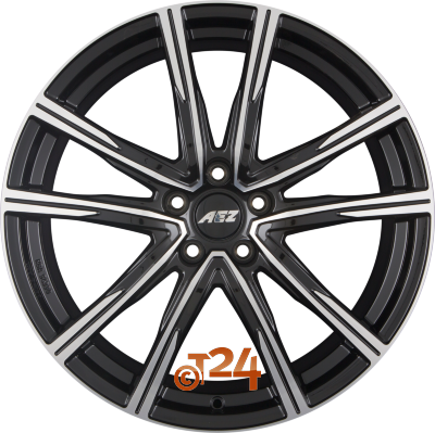 AEZ Velgen - MONTREAL DARK - Schwarz Glanzend Frontpoliert - 19 inch