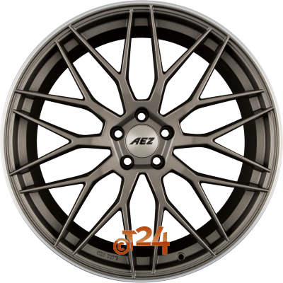 AEZ Velgen - CREST DARK - Gunmetal Matt Polished Lip - 21 inch