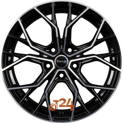 AVUS Racing Velgen - AC-M10 Black Polished - 20 inch