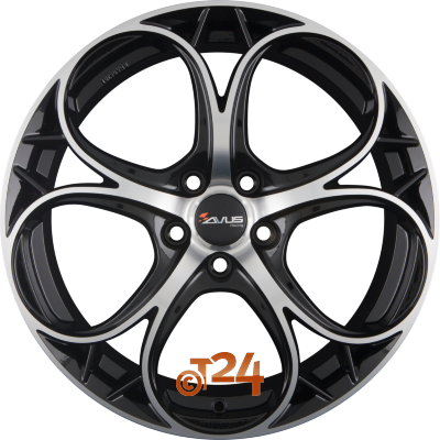 AVUS Racing Velgen - AC-520 Black Polished - 18 inch