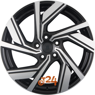 AVUS Racing Velgen - AC-521 Black Polished - 19 inch