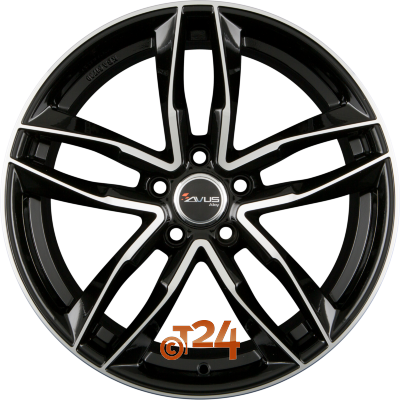 AVUS Racing Velgen - AF16 Black Polished - 20 inch