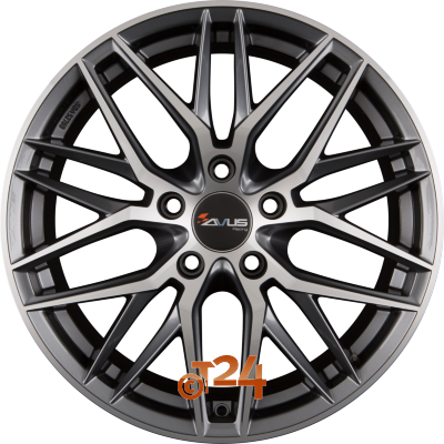 AVUS Racing Velgen - AF19 Anthracite Polished - 18 inch