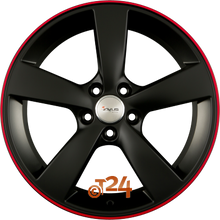 AVUS Racing Velgen - AF10 Matt Black Red Line - 21 inch