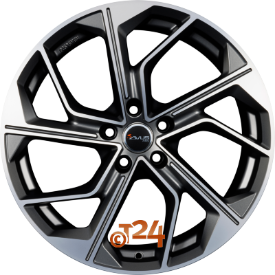 AVUS Racing Velgen - AC-522 Matt Anthracite Polished - 19 inch