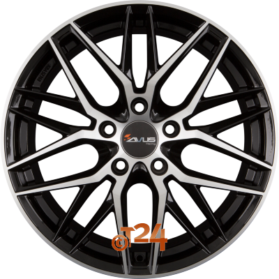 AVUS Racing Velgen - AF19 Black Polished - 18 inch