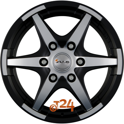 AVUS Racing Velgen - GRIZZLY Matt Black Polished - 17 inch