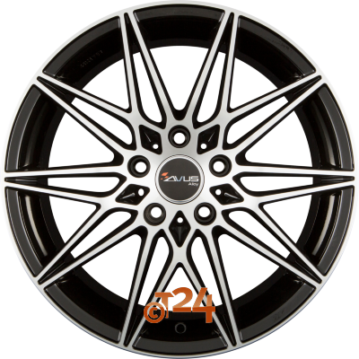 AVUS Racing Velgen - AC-MB5 Black Polished - 18 inch