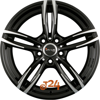 AVUS Racing Velgen - AF15 Black Polished - 18 inch