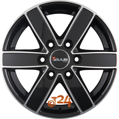 AVUS Racing Velgen - AC-V61 Black Polished - 18 inch