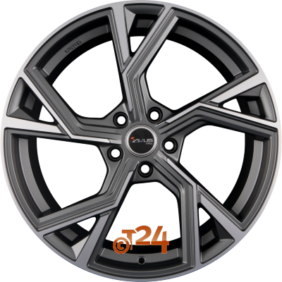 AVUS Racing Velgen - AF20 Matt Anthracite Polished - 20 inch