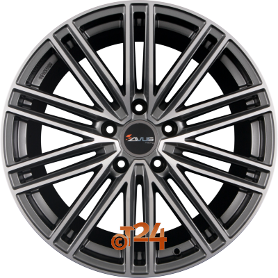 AVUS Racing Velgen - AC-M08 Anthracite Polished - 20 inch