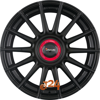 AVUS Racing Velgen - AC-M09 Black Cap Rosso - 18 inch
